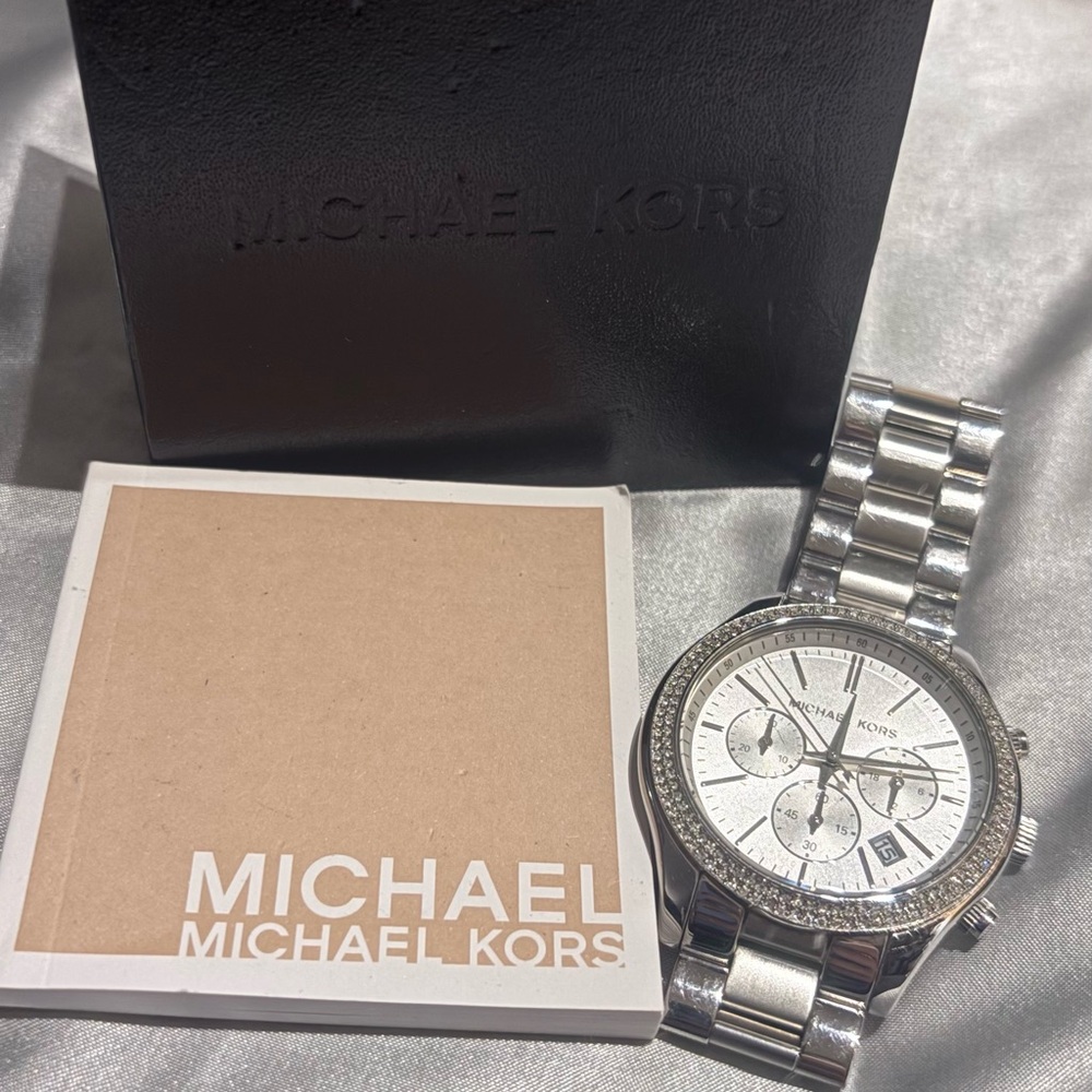 Michael Kors Silver Chronograph Watch